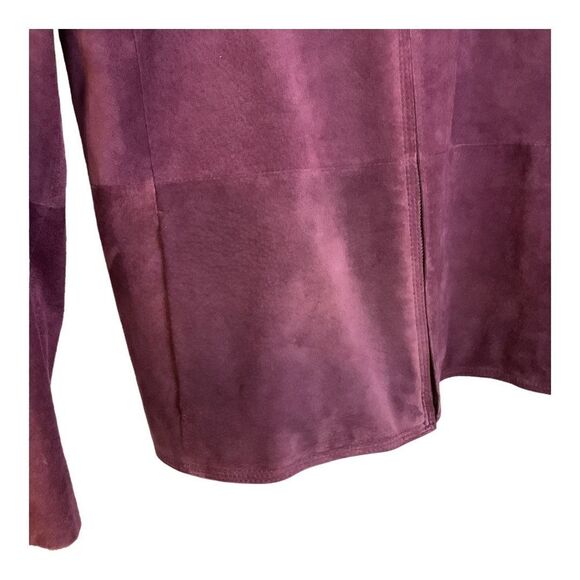Charter Club Vintage Purple Suede Lined Jacket Size‎ Large EUC - Picture 6 of 10